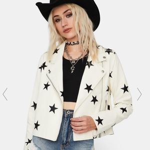 Dolls Kill Pure Starry Eyed Surprise Moto Jacket